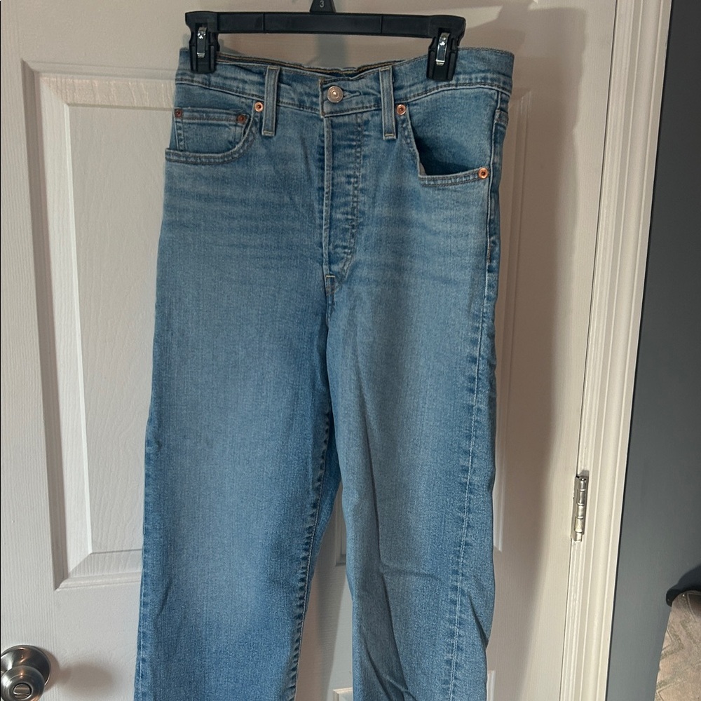 Levi's Sky Blue Straight Leg Women's Pants